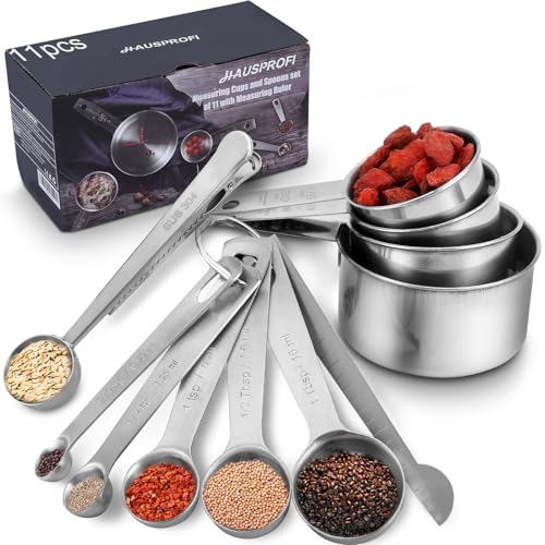 HAUSPROFI Messlöffel- und Messbecher-Set (11-teilig)