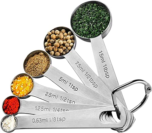 MECHEER Messlöffel-Set Edelstahl (6-teilig)
